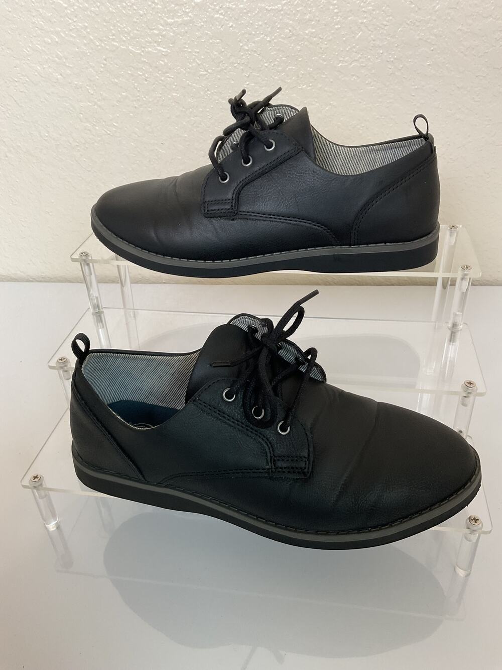 Wonder Nation Black Oxford Shoes Women's Size 5 Memory Foam Lace Up Casual